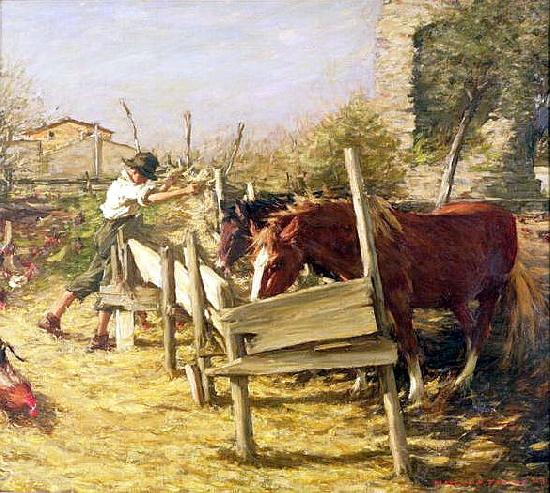 Henry Herbert La Thangue The Appian Way Spain oil painting art